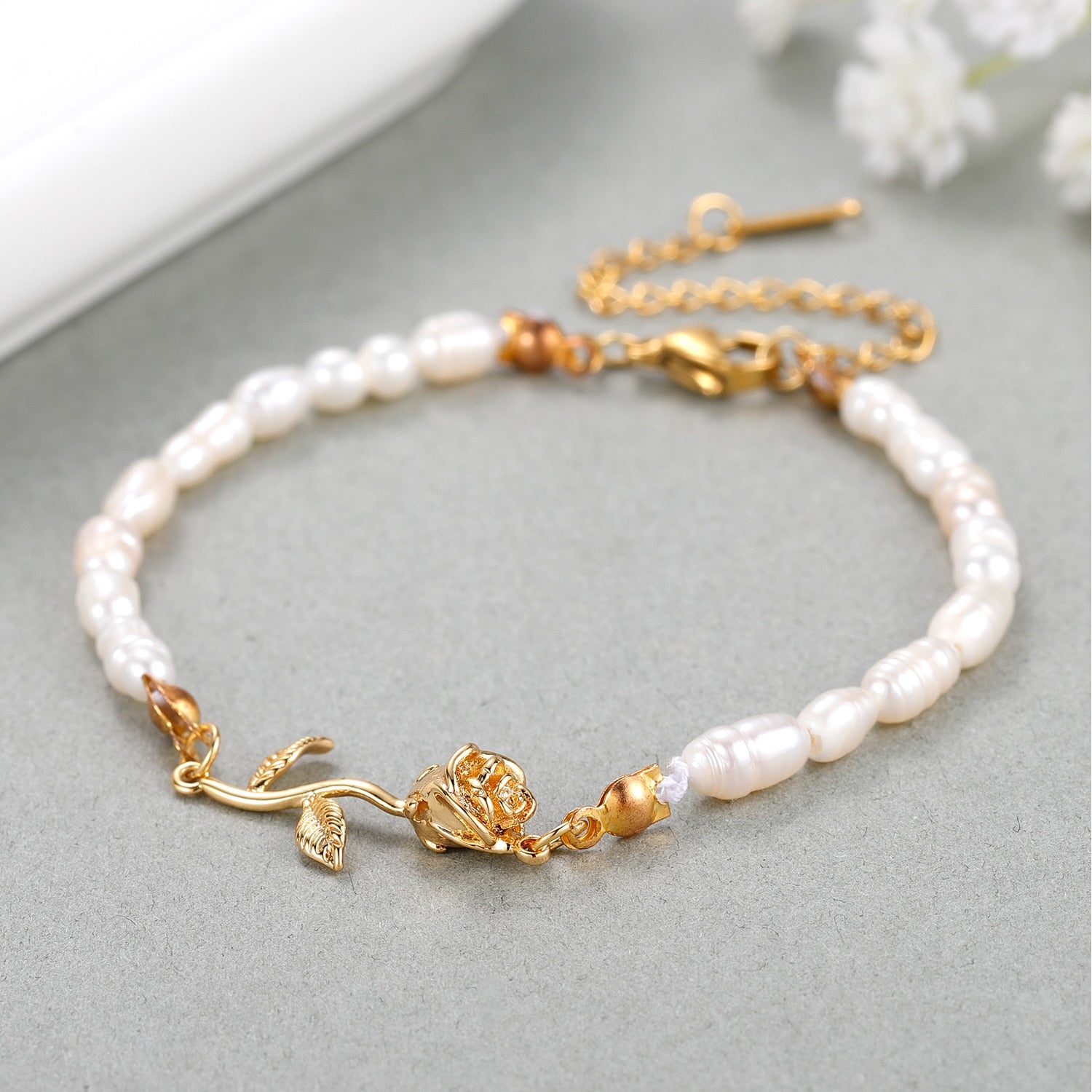 Romantic Rose Flower Bracelet | Women Ring | Women Jewelry