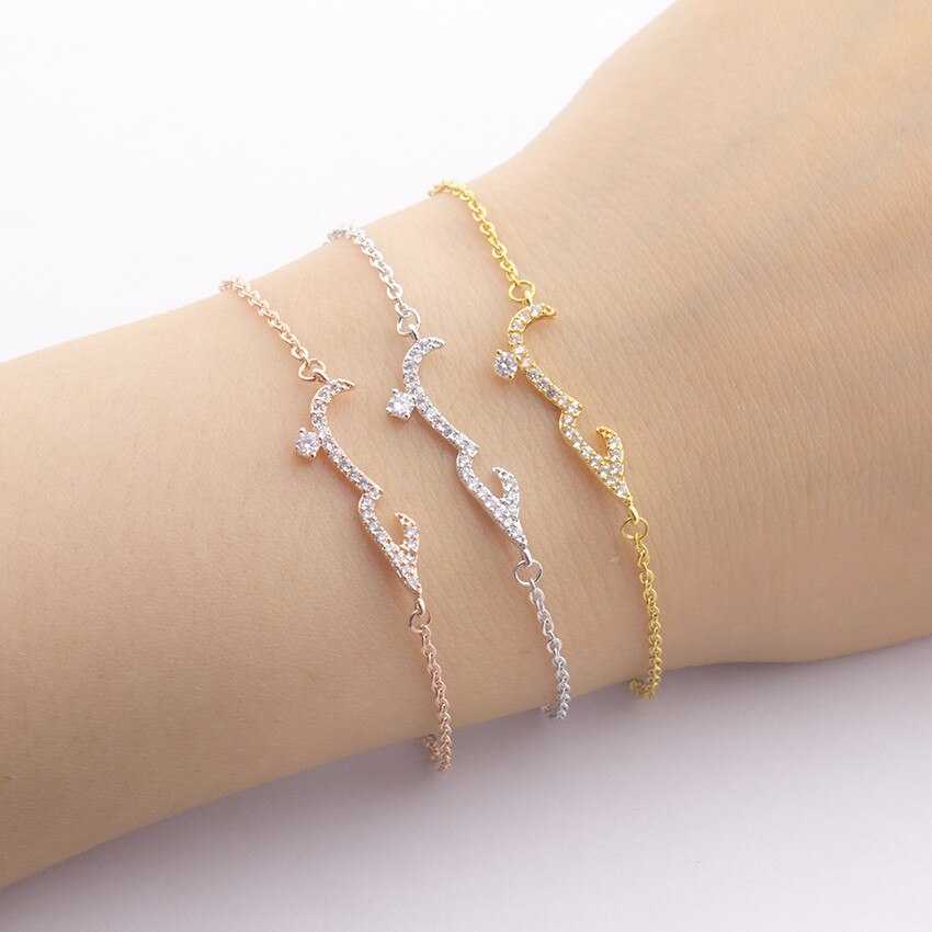 Arabic 'Love' Adjustable Diamonté Bracelet