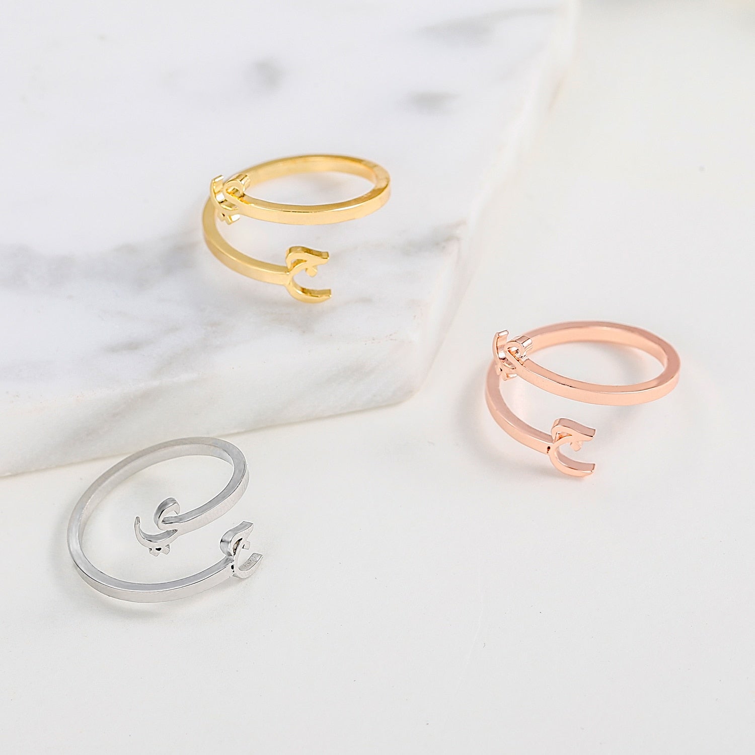 Arabic Letters Initial Ring